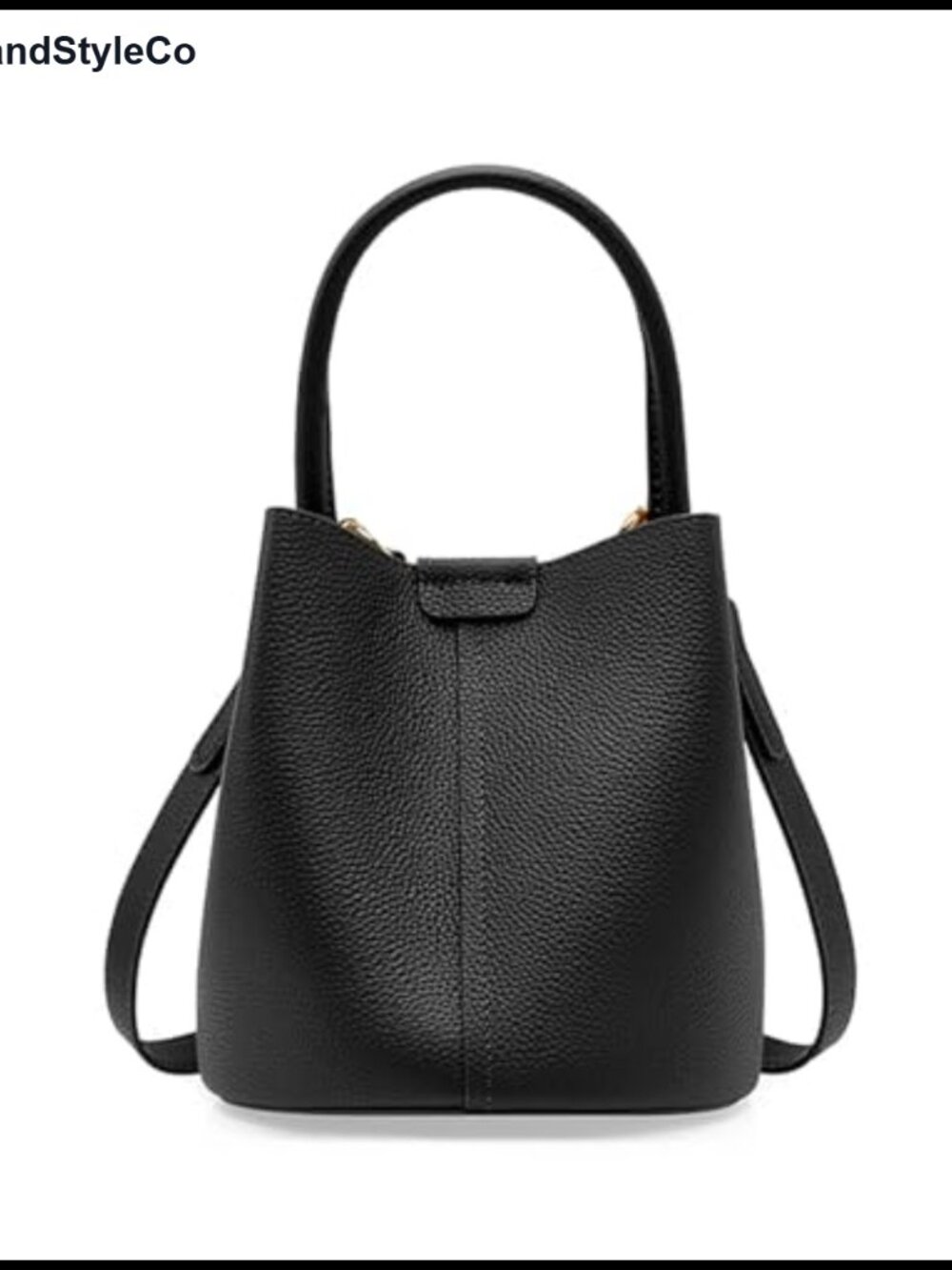 Genuine Leather Bucket Bag 3-in-1 Crossbody Shoulder Top Handle Women